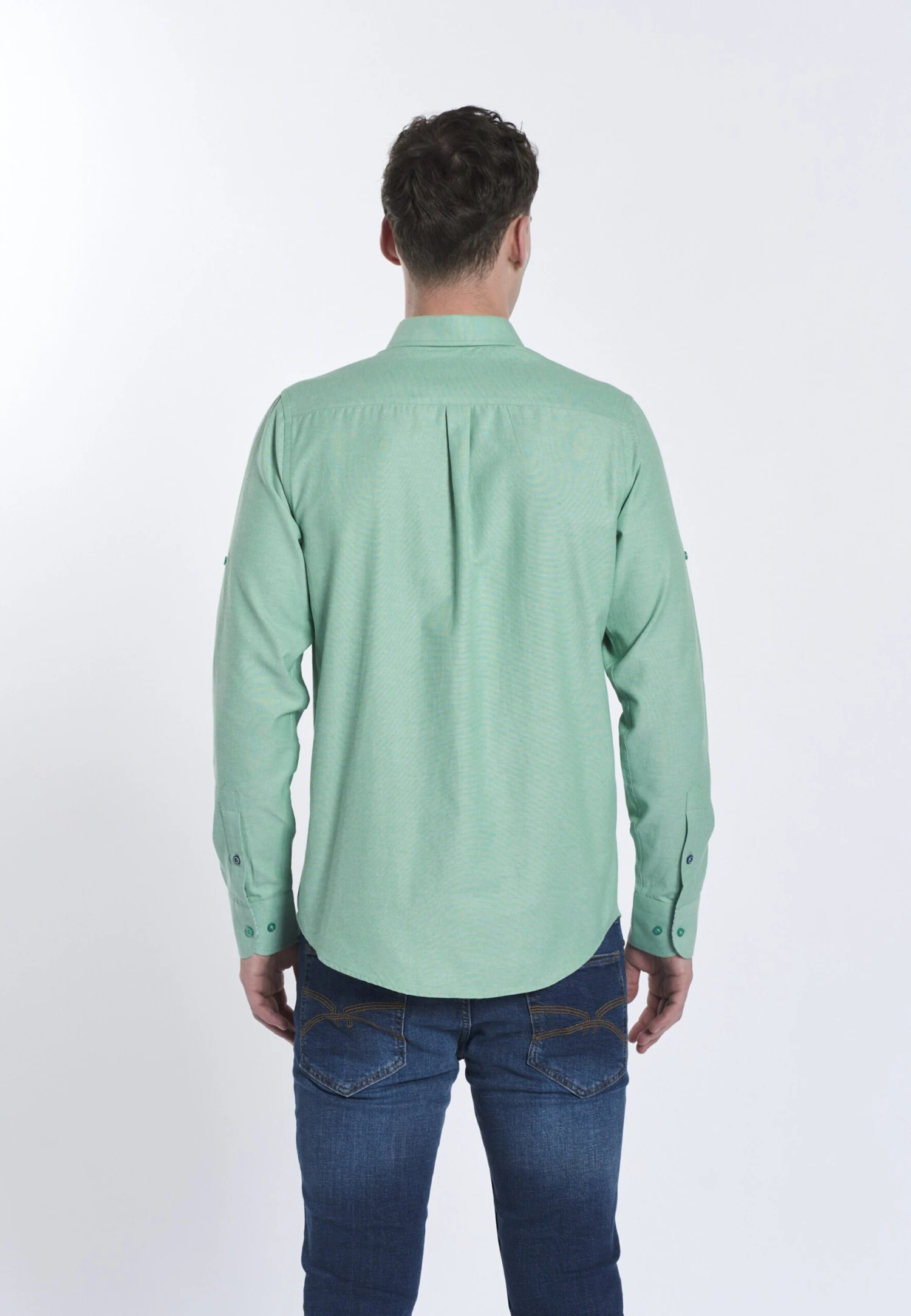 Casual Overhemden Regular Fit Overhemd FYODOR Heren Groen 3 Casual Overhemden Regular Fit Overhemd FYODOR Heren Groen - Afbeelding 3