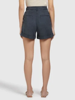 Khujo Shorts Loosefit Bandplooibroek Elida Dames Donkerblauw -Kleding Verkoop Winkel 065952582fbe9fcee8ad2baaa193889b scaled