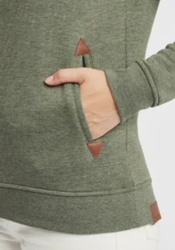 OXMO Hoodies Sweatshirt Vicky Dames Groen / Kaki -Kleding Verkoop Winkel 07f50257b94eede24ba5c7735f72799c scaled