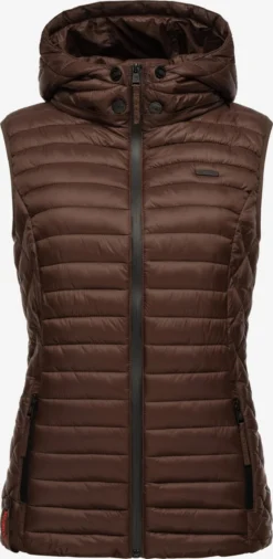 Marikoo Bodywarmers Bodywarmer Hasenpfote Dames Chocoladebruin
