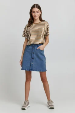 OXMO Mini Rokken Rok FRIGGA Dames Blauw -Kleding Verkoop Winkel 0f7cc89edf9f06034062825a5e3b751c scaled