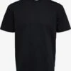 Selected Homme T-shirts Shirt TRUMAN Heren Zwart