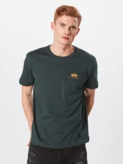 Alpha Industries T-shirts Regular Fit Shirt Heren Smaragd -Kleding Verkoop Winkel 120f333e5350d7e1a32075420357c04b scaled