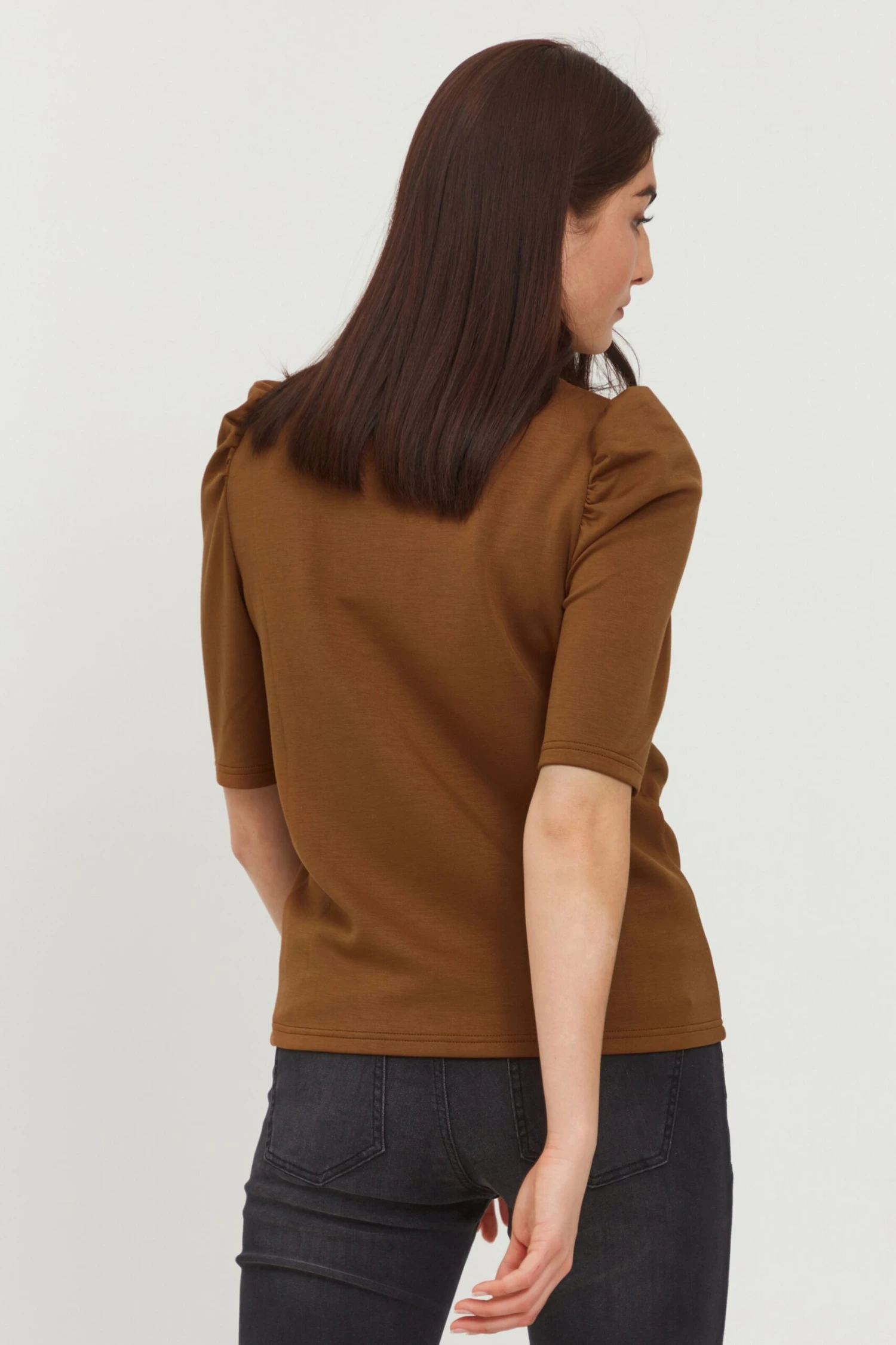 B.young T-shirts Shirt BYPUSTI Dames Bruin 4 B.young T-shirts Shirt BYPUSTI Dames Bruin - Afbeelding 4