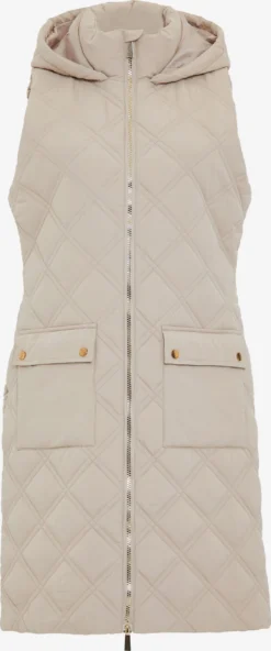 Threadbare Bodywarmers Bodywarmer Maggie Dames Taupe