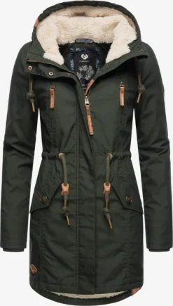 Ragwear Parkas Winterparka Elsie Dames Donkergroen