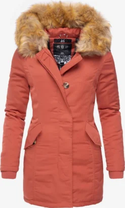 Marikoo Parkas Winterparka Karmaa Dames Zalm Roze