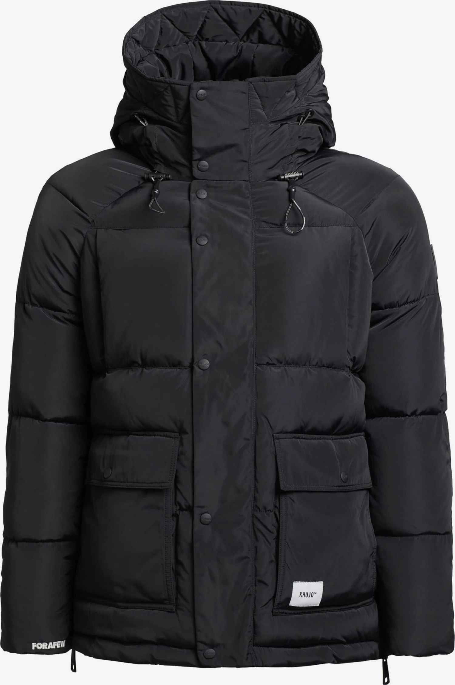 Khujo Winterjassen Winterjas Jedi Heren Zwart 1 Khujo Winterjassen Winterjas Jedi Heren Zwart