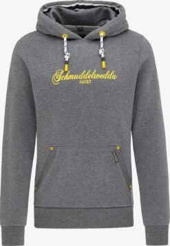 Schmuddelwedda Hoodies Sweatshirt Juist Heren Grijs Gemêleerd