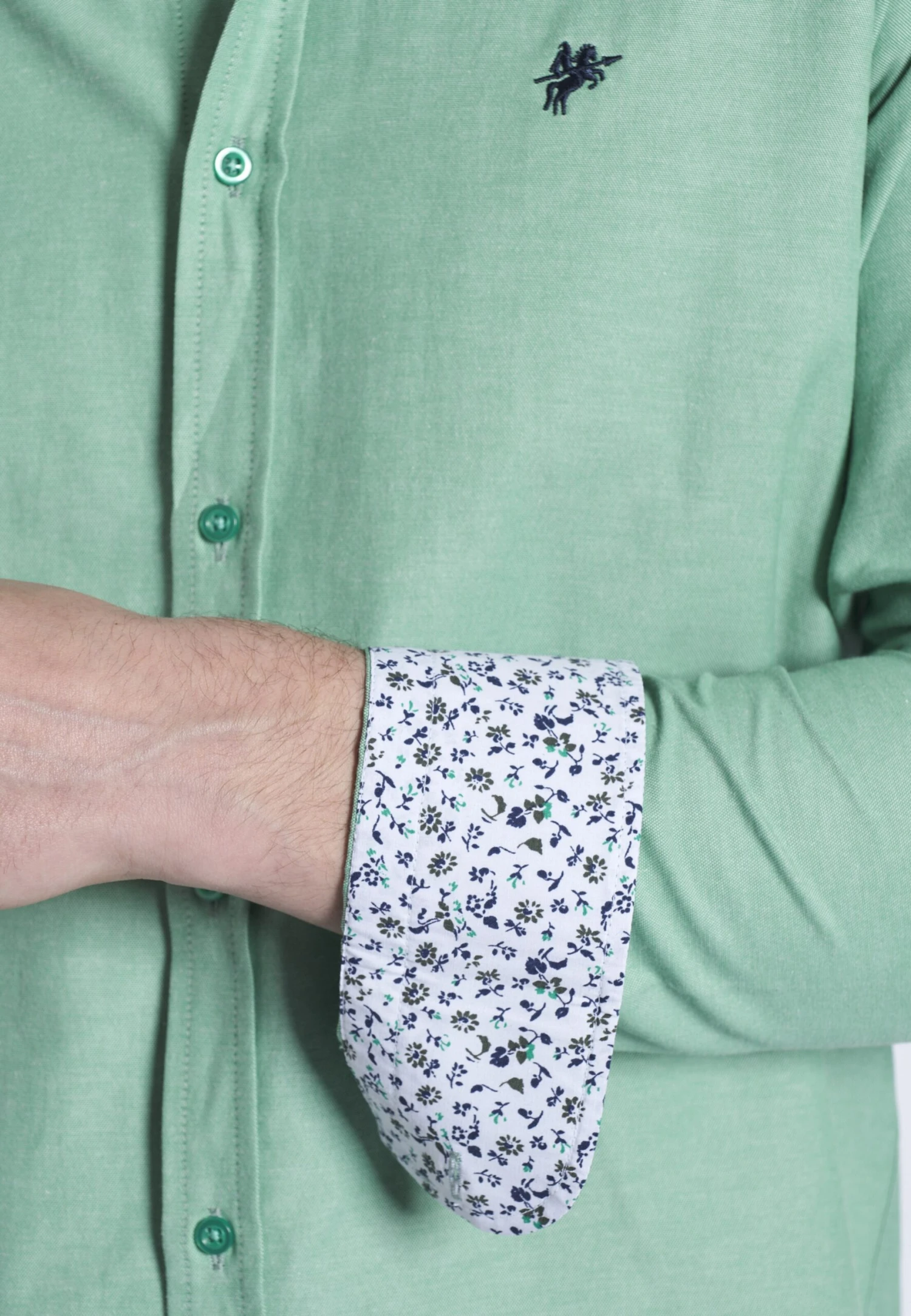 Casual Overhemden Regular Fit Overhemd FYODOR Heren Groen 5 Casual Overhemden Regular Fit Overhemd FYODOR Heren Groen - Afbeelding 5