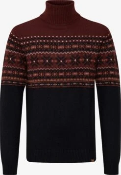 Blend Coltruien Trui TJESSE Heren Donkerrood / Zwart