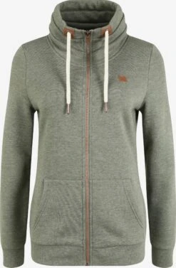 OXMO Sweatvesten Sweatvest Vicky Dames Groen