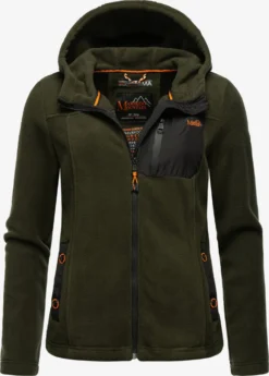 Marikoo Outdoor Jassen Fleece Jas Mount Iwaki Dames Donkergroen
