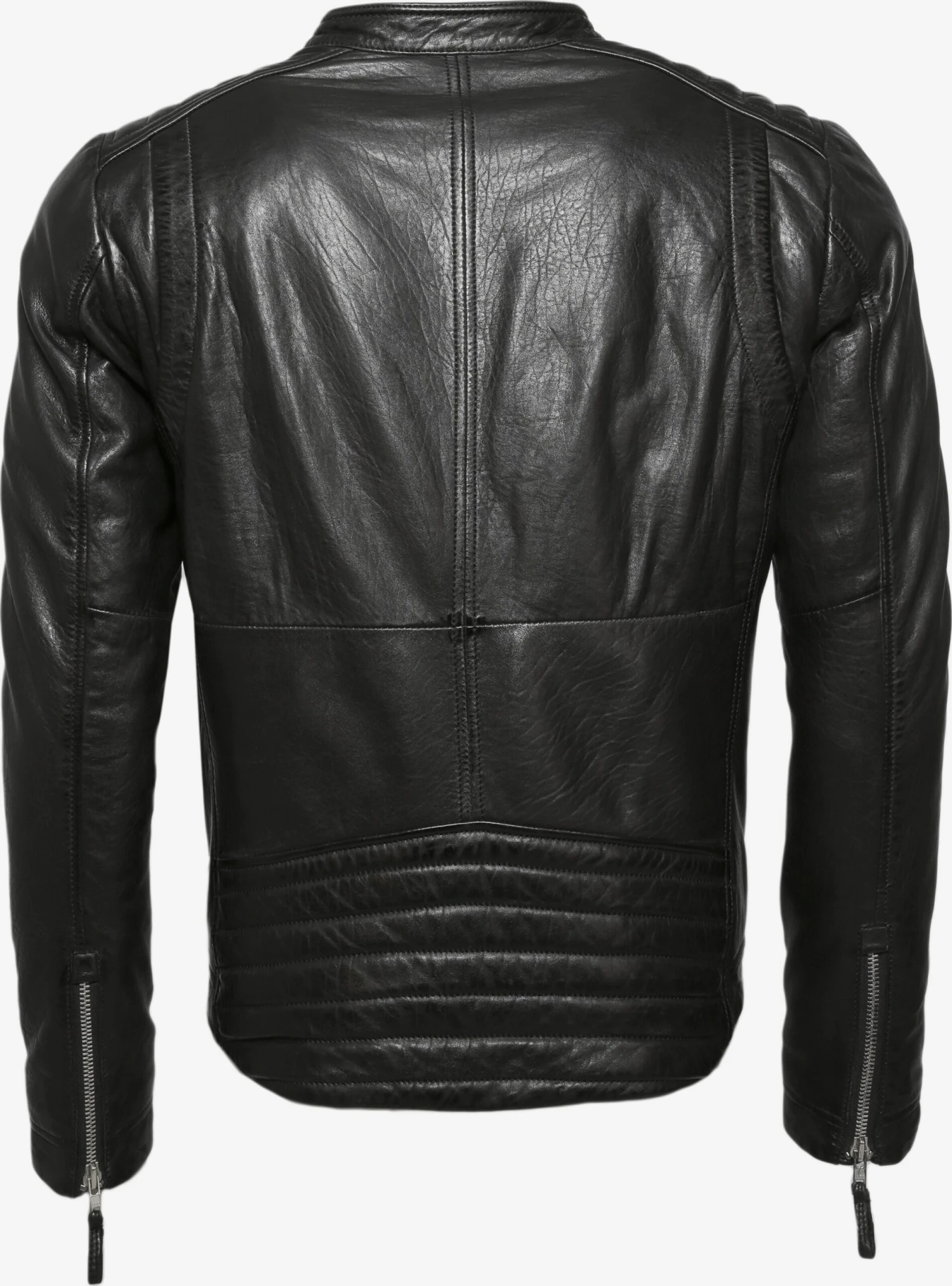 Mustang Leren Jassen Tussenjas Salvador Heren Zwart 2 Mustang Leren Jassen Tussenjas Salvador Heren Zwart - Afbeelding 2