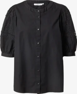 MOSS COPENHAGEN Blouses Met Korte Mouw Blouse Maribel Dames Zwart