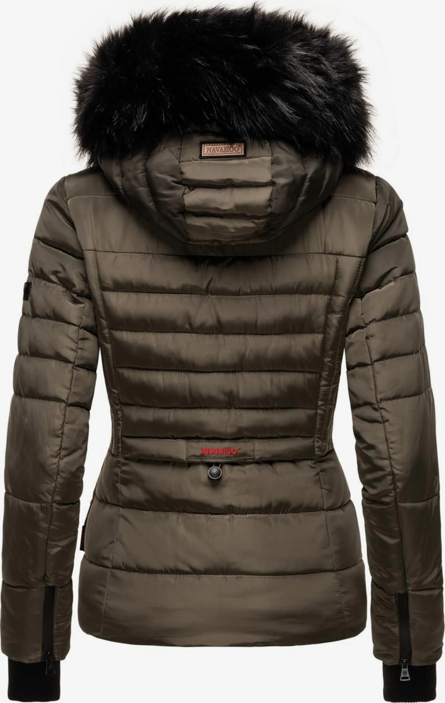Navahoo Winterjassen Winterjas Adele Dames Taupe 3 Navahoo Winterjassen Winterjas Adele Dames Taupe - Afbeelding 3