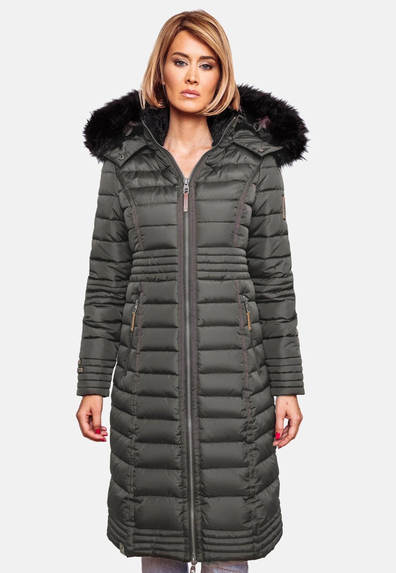 Navahoo Wintermantels Wintermantel Umay Dames Aardetinten 5 Navahoo Wintermantels Wintermantel Umay Dames Aardetinten - Afbeelding 5