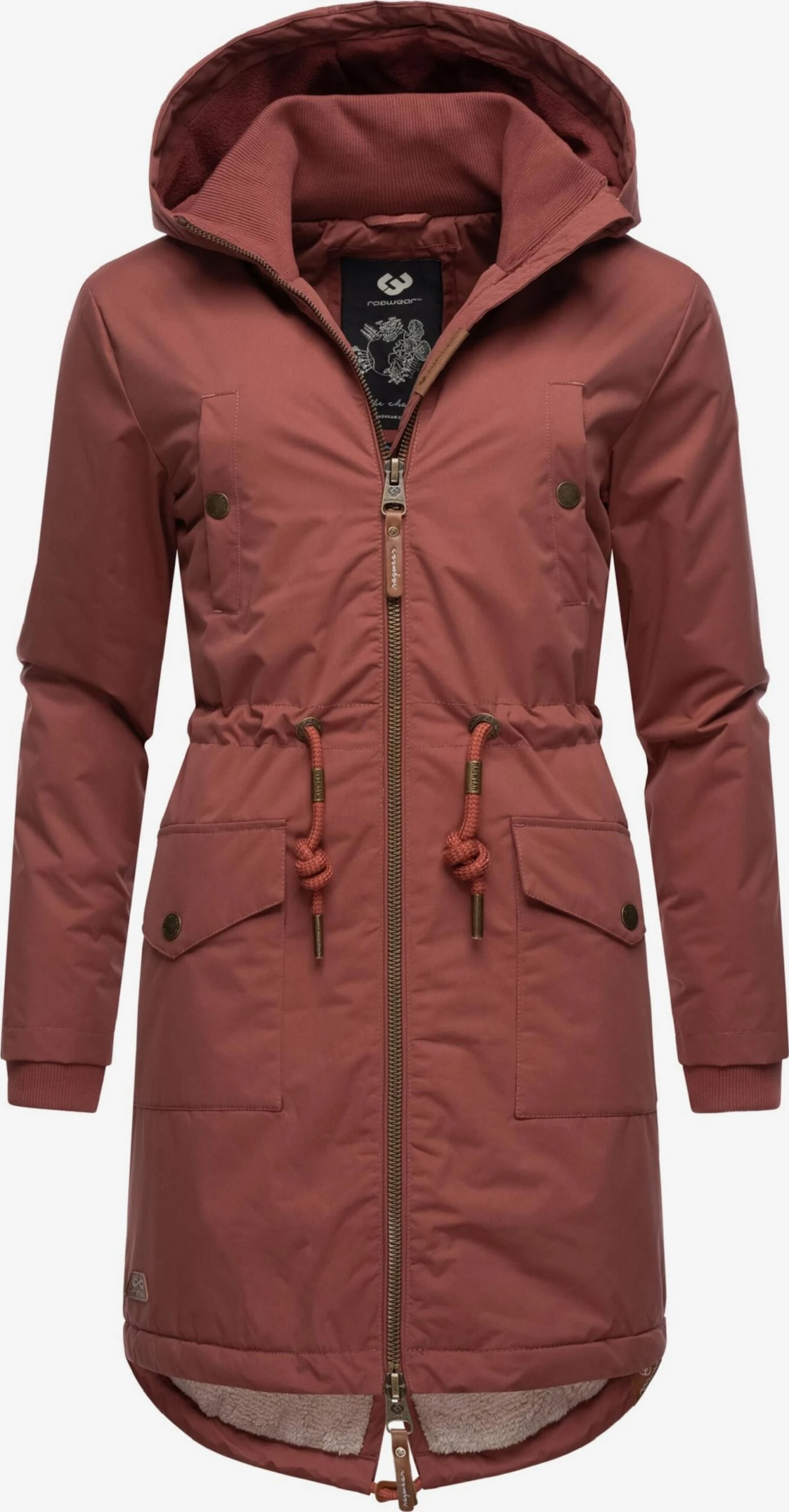 Ragwear Parkas Winterparka Crescend Dames Roestbruin 2 Ragwear Parkas Winterparka Crescend Dames Roestbruin - Afbeelding 2