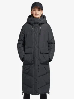 Khujo Wintermantels Wintermantel Elvita Dames Donkerblauw