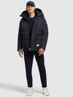 Khujo Winterjassen Winterjas Jedi Heren Donkerblauw -Kleding Verkoop Winkel 5f026283df78d66aeef6f37404d462b4 scaled