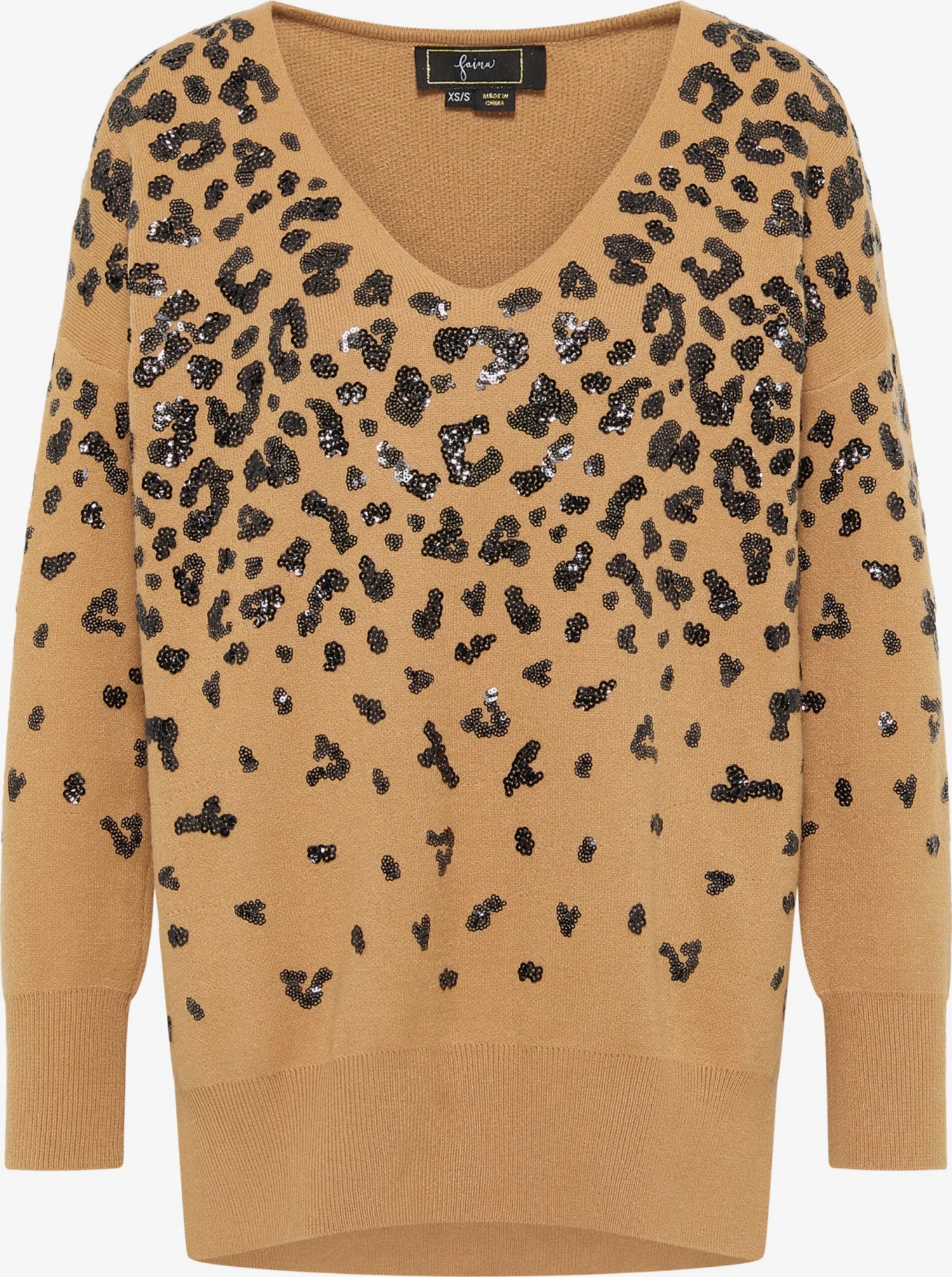 Faina Fijngebreide Truien Regular Trui Dames Camel 1 Faina Fijngebreide Truien Regular Trui Dames Camel