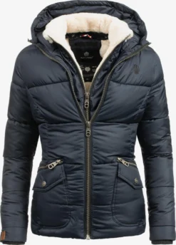Navahoo Winterjassen Winterjas Megan Dames Donkerblauw