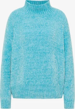 IZIA Fijngebreide Truien Trui Gaya Dames Blauw