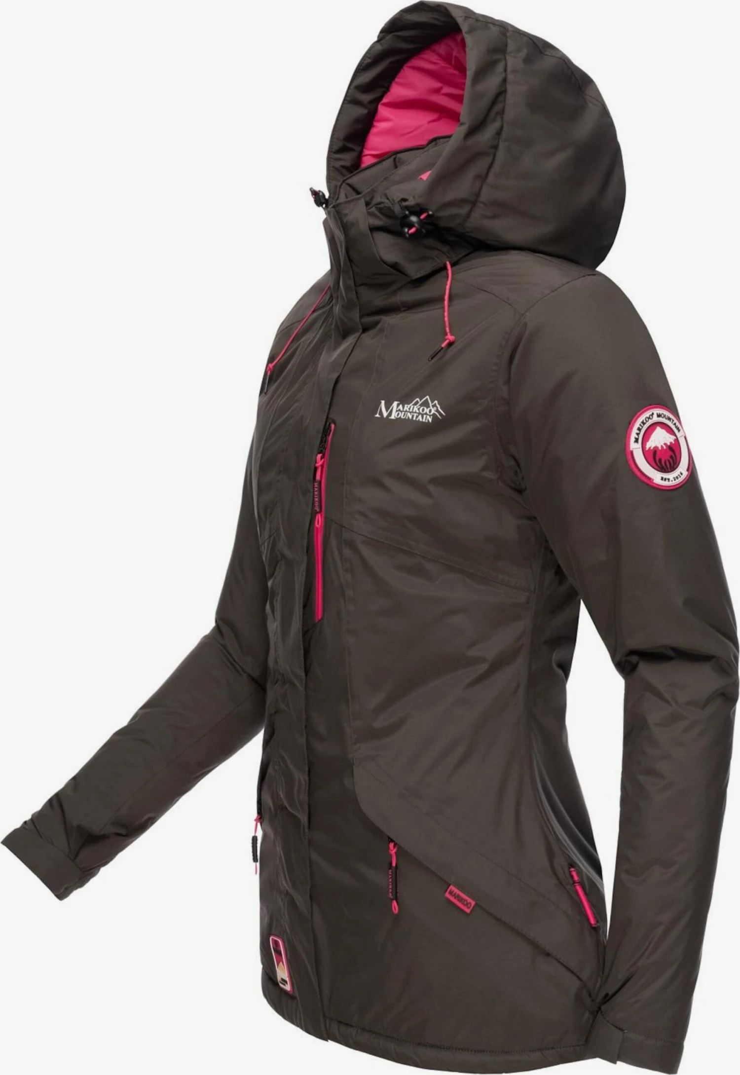 Marikoo Outdoor Jassen Functionele Jas Rabeaa Dames Antraciet 2 Marikoo Outdoor Jassen Functionele Jas Rabeaa Dames Antraciet - Afbeelding 2