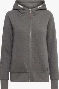 OXMO Sweatvesten Sweatvest VENDELA Dames Grijs / Grijs Gemêleerd