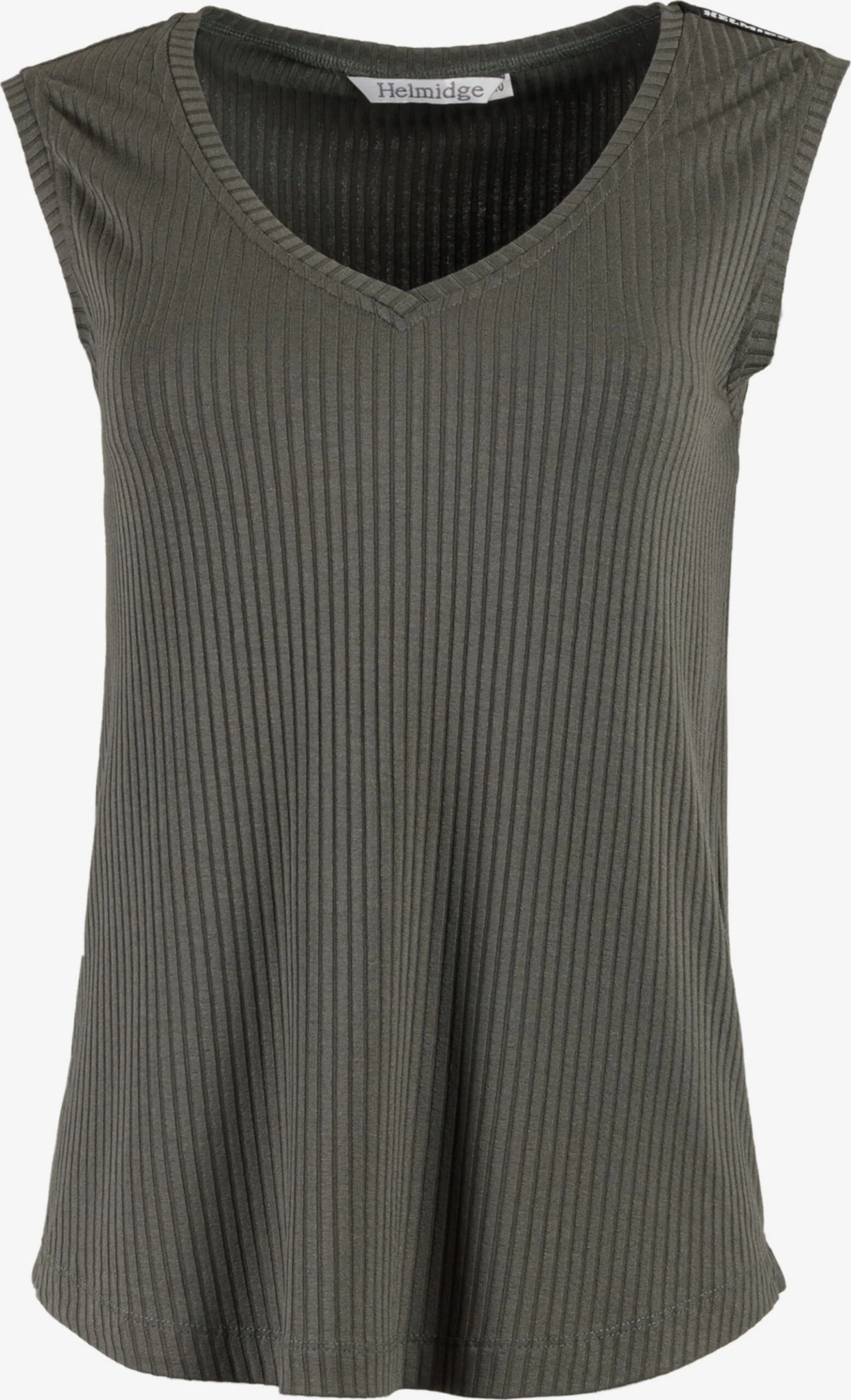 HELMIDGE Mouwloze Shirts Top Dames Groen 1 HELMIDGE Mouwloze Shirts Top Dames Groen