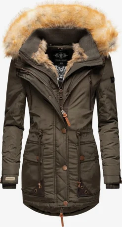 Marikoo Parkas Winterparka Grinsekatze Dames Groen