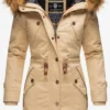 Marikoo Parkas Winterparka La Viva Dames Beige