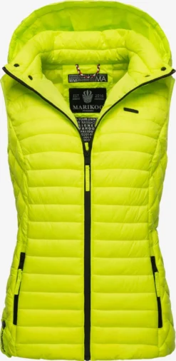 Marikoo Bodywarmers Bodywarmer Dames Limoen