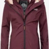 Marikoo Outdoor Jassen Functionele Jas Erdbeere Dames Wijnrood