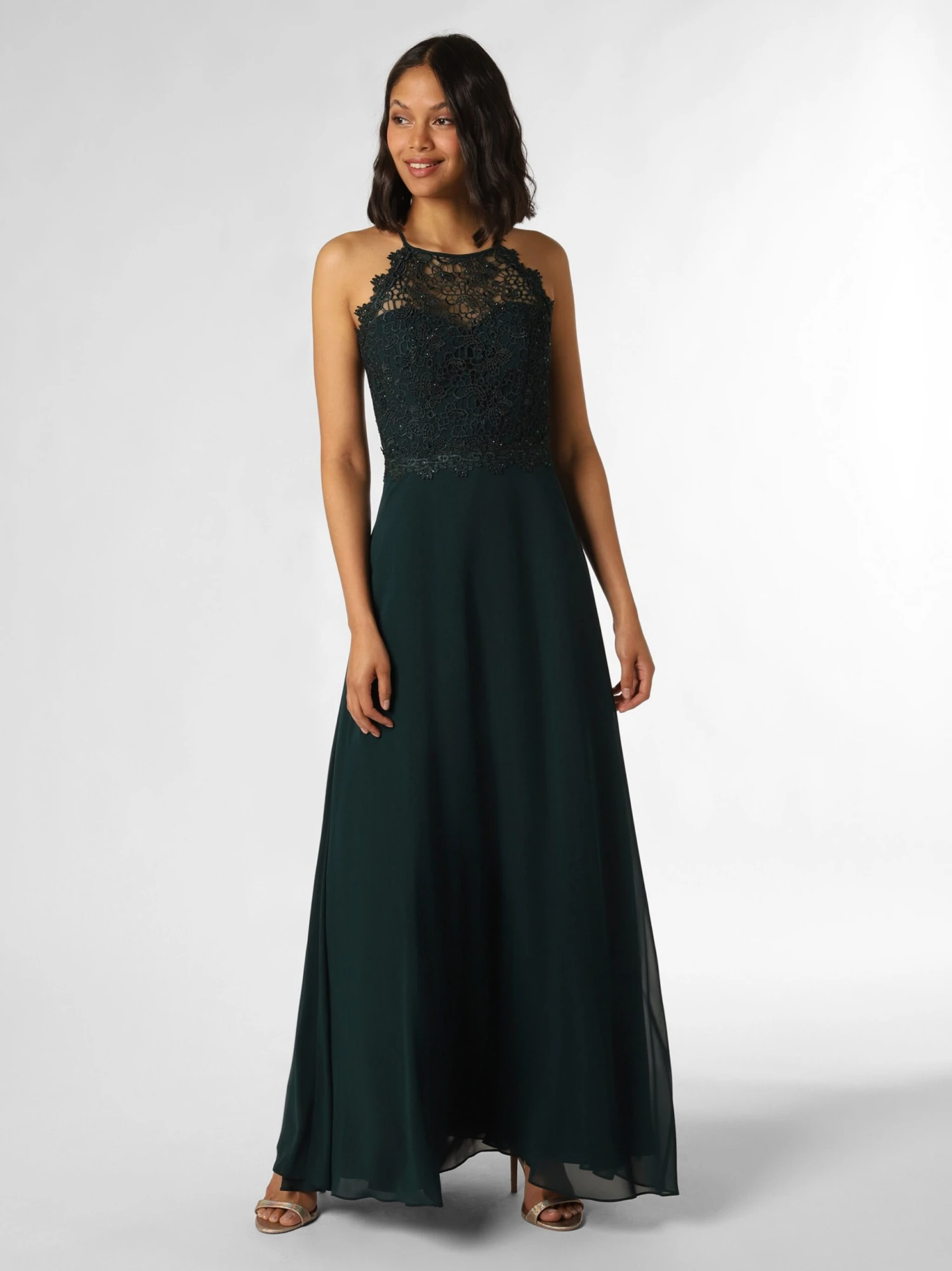 Marie Lund Avondjurken Avondjurk Dames Groen 1 Marie Lund Avondjurken Avondjurk Dames Groen