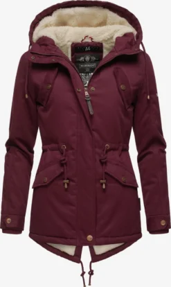 Marikoo Winterjassen Winterjas Manolya Dames Wijnrood