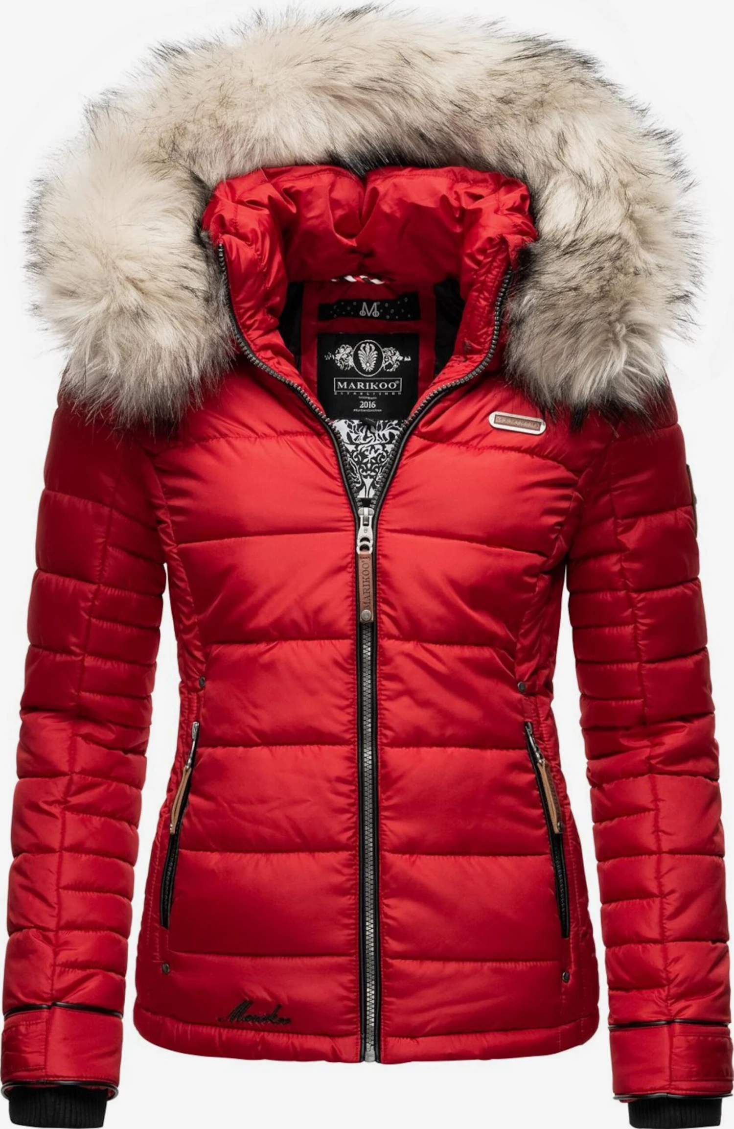 Marikoo Winterjassen Winterjas Lerikaa Dames Rood 1 Marikoo Winterjassen Winterjas Lerikaa Dames Rood