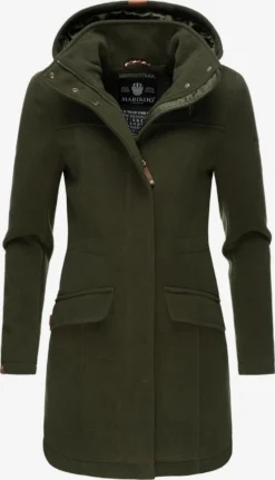 Marikoo Wintermantels Wintermantel Dames Donkergroen