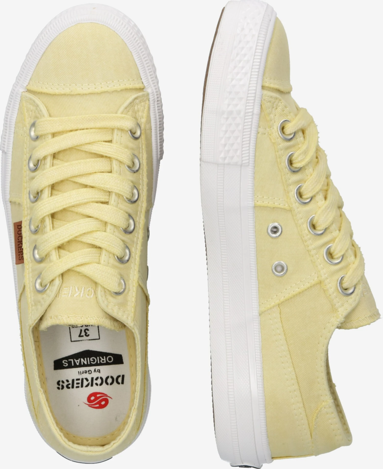 Dockers By Gerli Skate Sneakers Sneakers Laag Dames Pasteelgeel 2 Dockers By Gerli Skate Sneakers Sneakers Laag Dames Pasteelgeel - Afbeelding 2