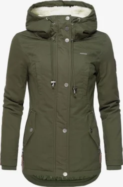 Marikoo Winterjassen Winterjas Bikoo Dames Kaki