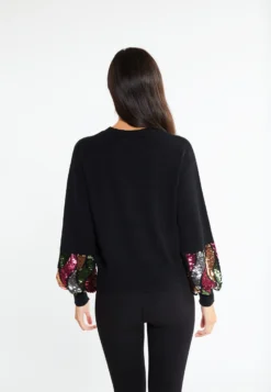 Faina Fijngebreide Truien Trui Caneva Dames Zwart -Kleding Verkoop Winkel 9914b18dd87319edd047194876586057 scaled