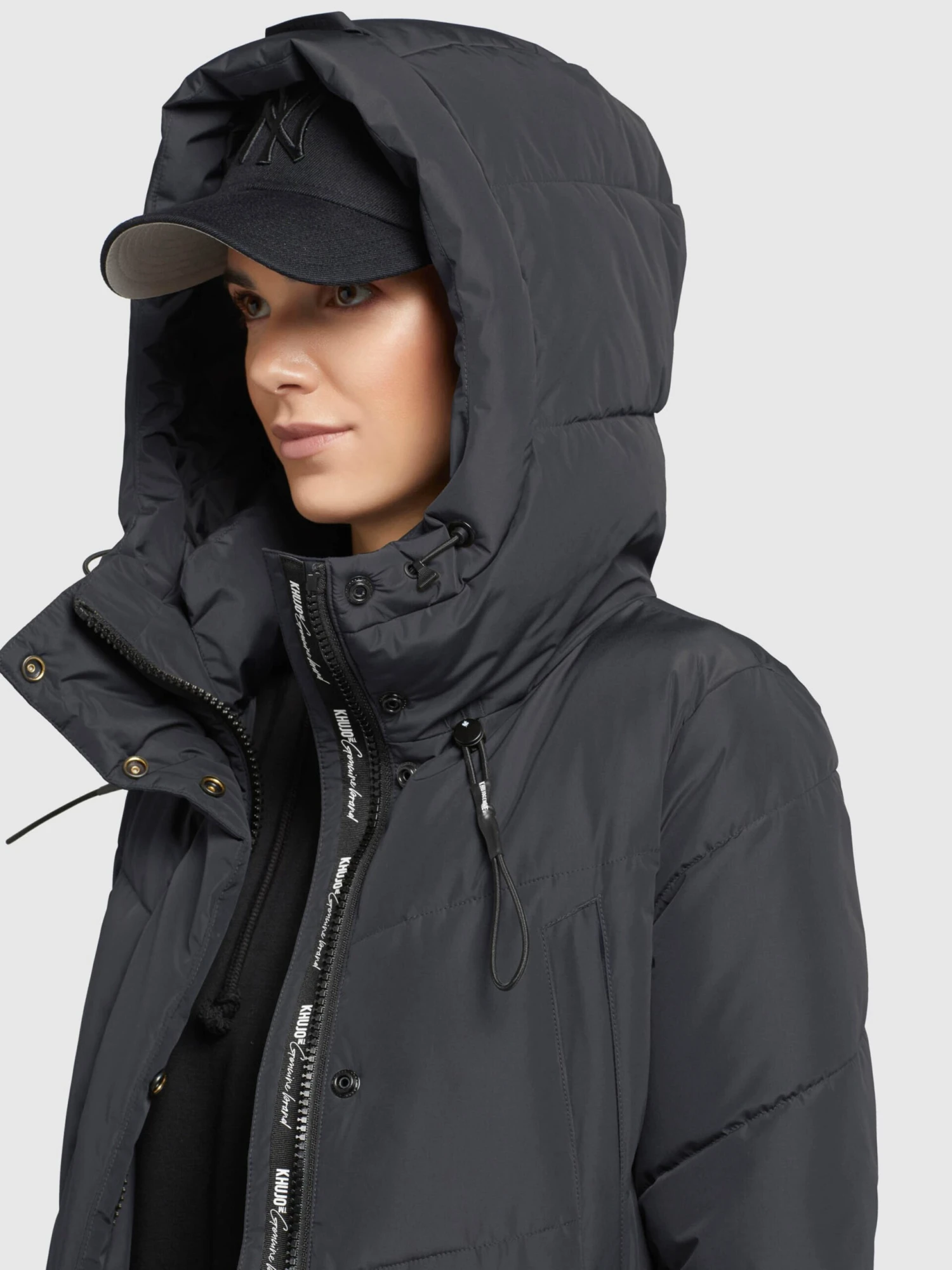 Khujo Wintermantels Wintermantel Elvita Dames Donkerblauw 6 Khujo Wintermantels Wintermantel Elvita Dames Donkerblauw - Afbeelding 6