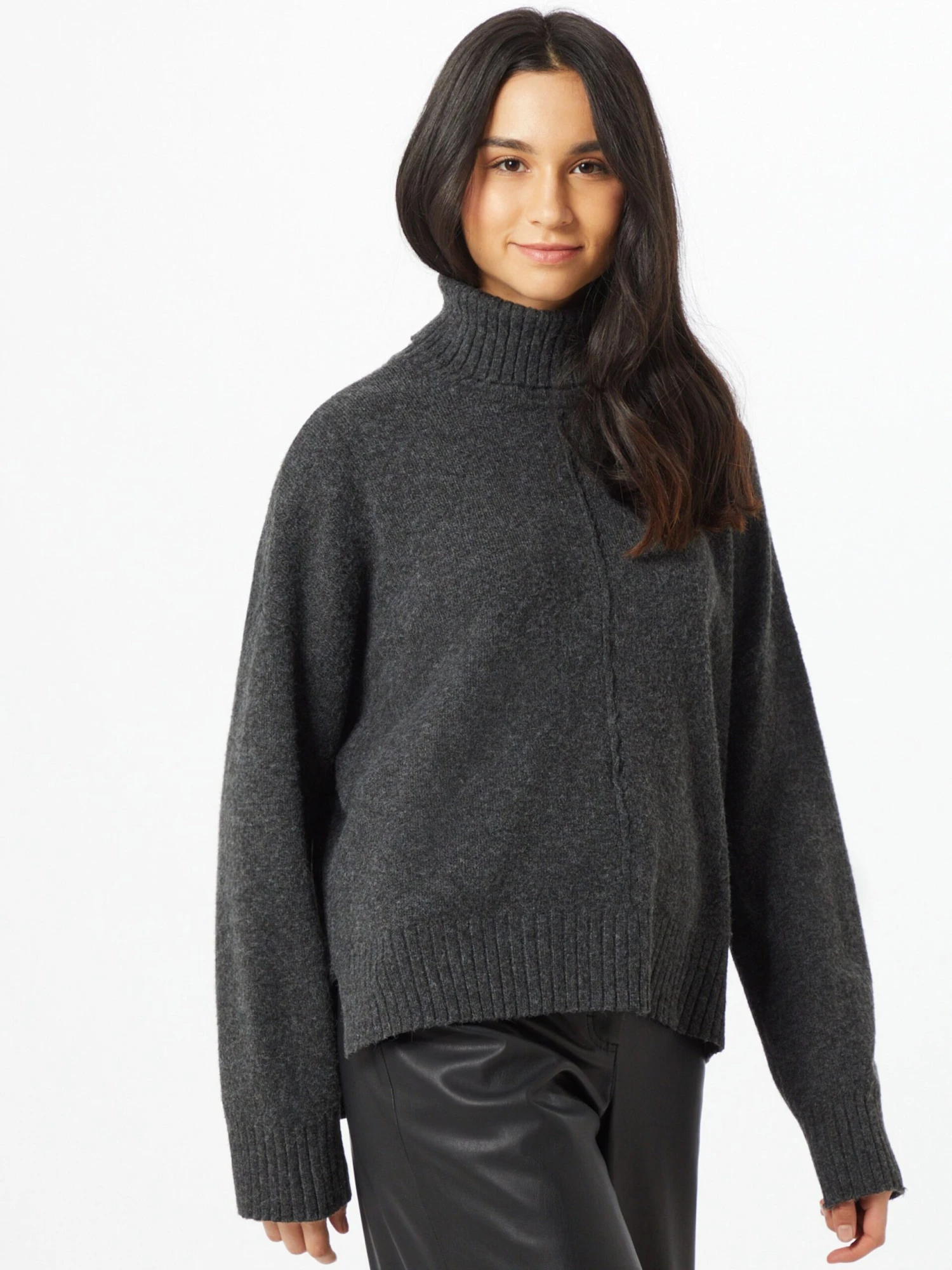 Noisy May Coltruien Trui Dames Donkergrijs 2 Noisy May Coltruien Trui Dames Donkergrijs - Afbeelding 2