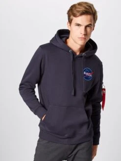 Alpha Industries Hoodies Sweatshirt Heren Blauw / Donkerblauw -Kleding Verkoop Winkel a0a5302f24cee6cda2cc906df10321b0 scaled