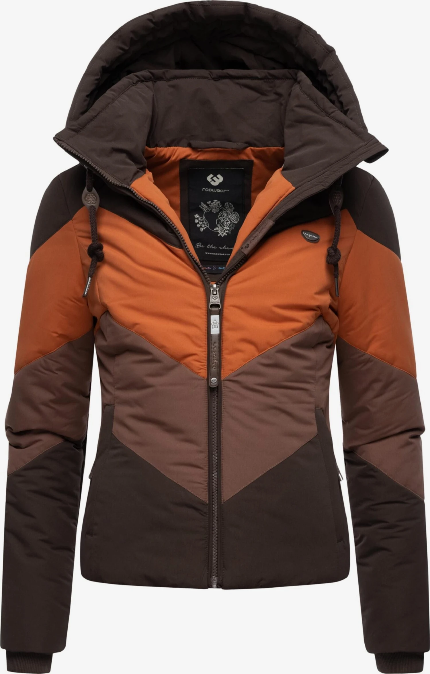 Ragwear Outdoor Jassen Functionele Jas Novva Dames Bruin / Donkerbruin 2 Ragwear Outdoor Jassen Functionele Jas Novva Dames Bruin / Donkerbruin - Afbeelding 2