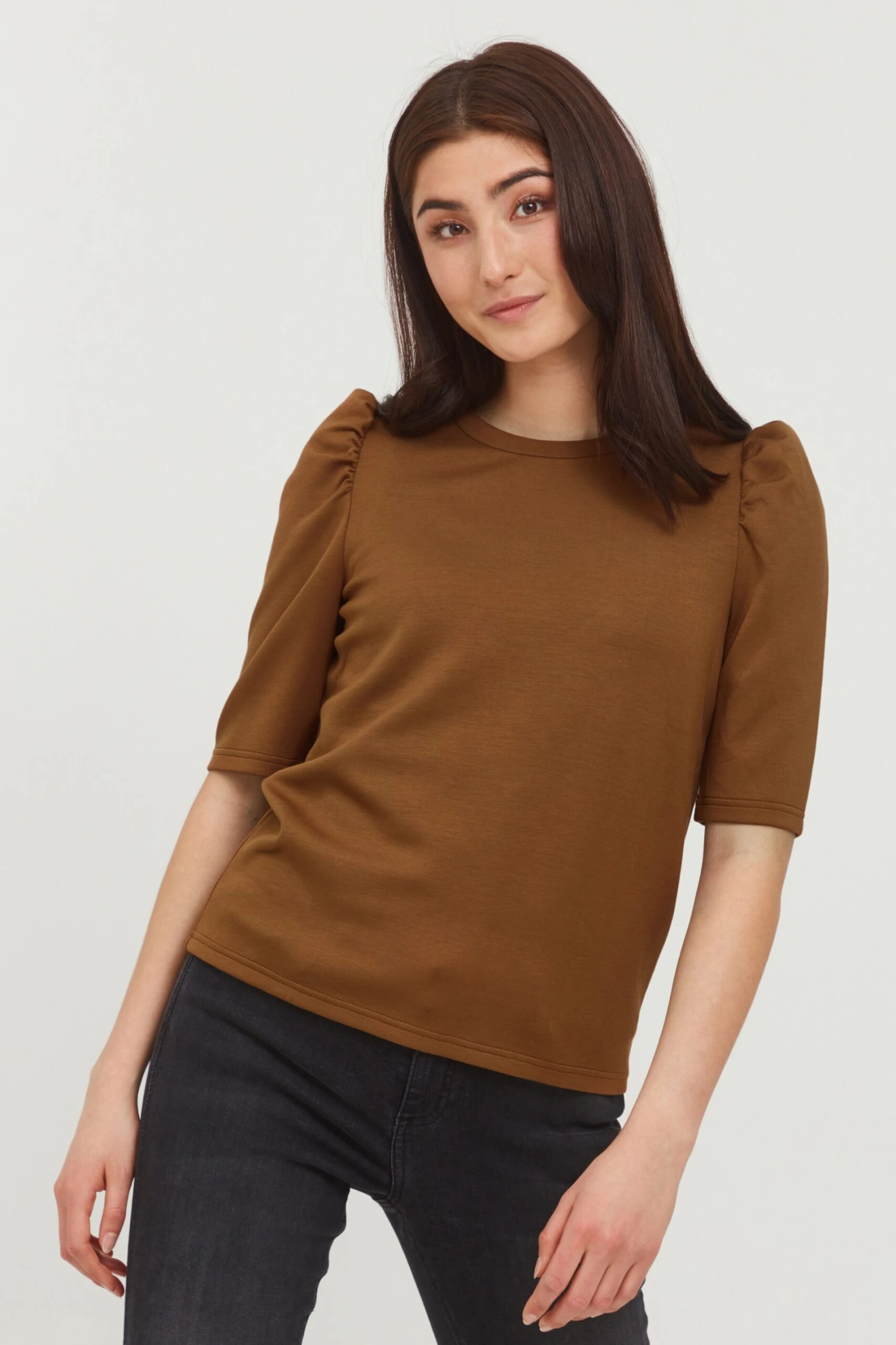 B.young T-shirts Shirt BYPUSTI Dames Bruin 2 B.young T-shirts Shirt BYPUSTI Dames Bruin - Afbeelding 2