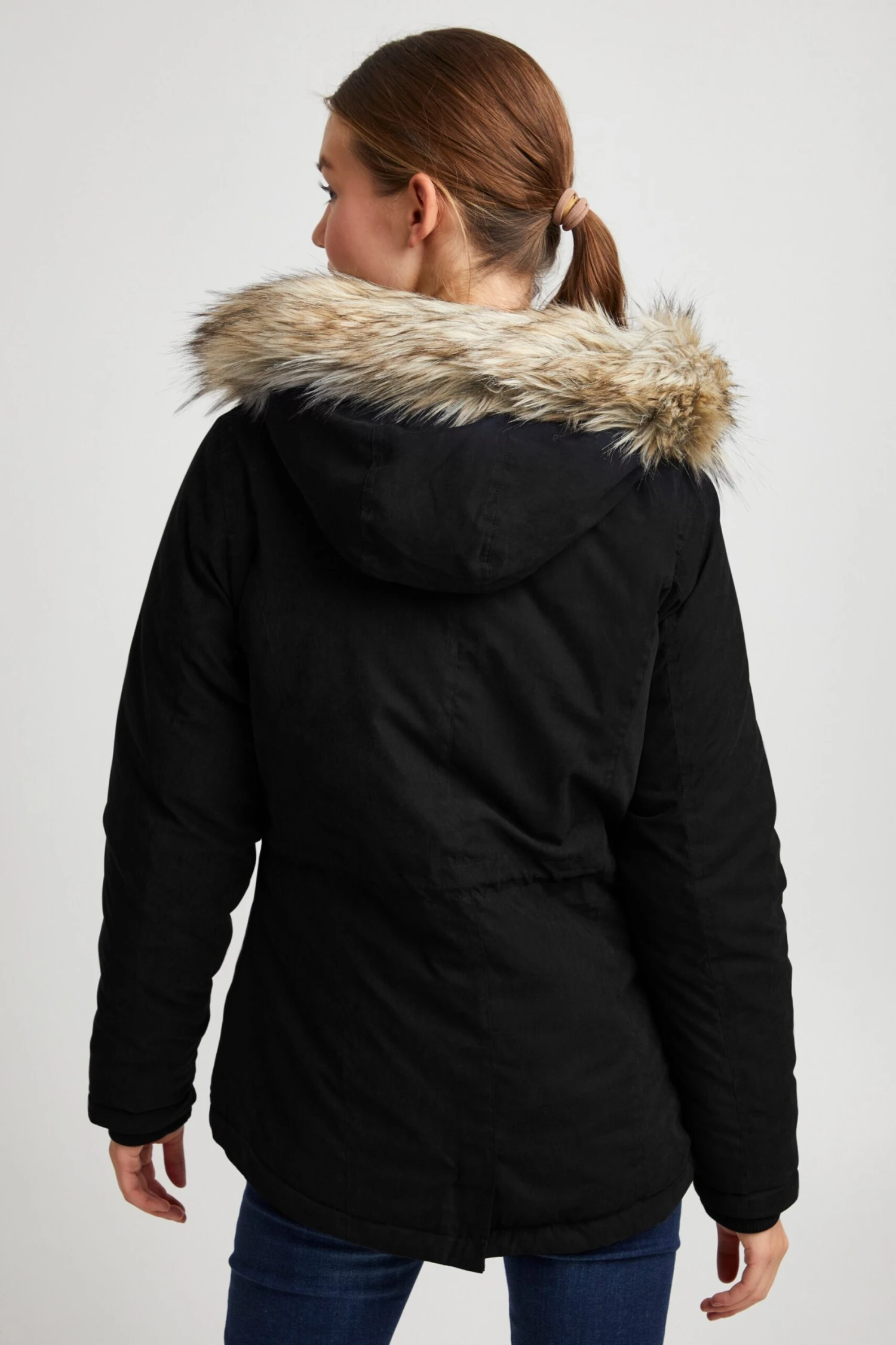 OXMO Winterjassen Winterjas LONA Dames Zwart 4 OXMO Winterjassen Winterjas LONA Dames Zwart - Afbeelding 4