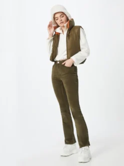 ONLY Ribbroeken Flared Broek Mary Dames Olijfgroen -Kleding Verkoop Winkel a6a38ab1540a11a5de48824222a144f9 scaled