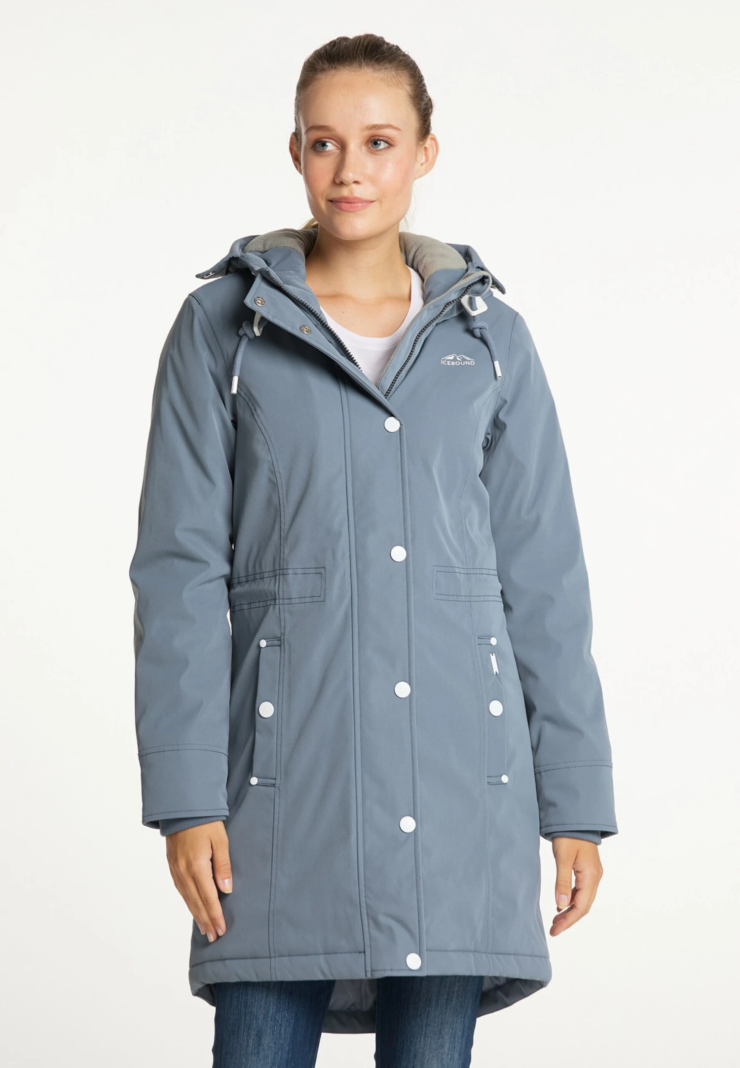 ICEBOUND Wintermantels Wintermantel Dames Lichtblauw 2 ICEBOUND Wintermantels Wintermantel Dames Lichtblauw - Afbeelding 2