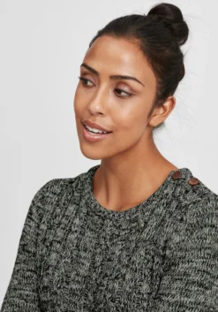 OXMO Fijngebreide Truien Trui Phia Dames Antraciet -Kleding Verkoop Winkel a9116784a57566cd3b52f1dfa047e488 scaled